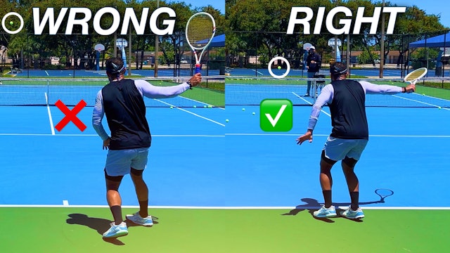 How to STOP Hitting Floating Slice Backhands