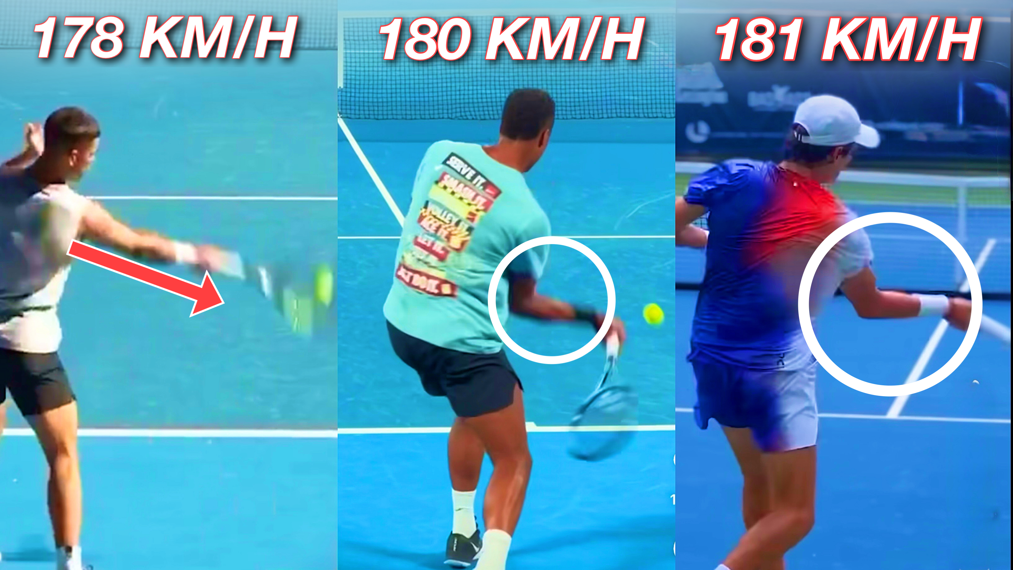 Top 3 Fastest Forehands at the 2025 AO | Bent Arm vs Straight Arm Forehand