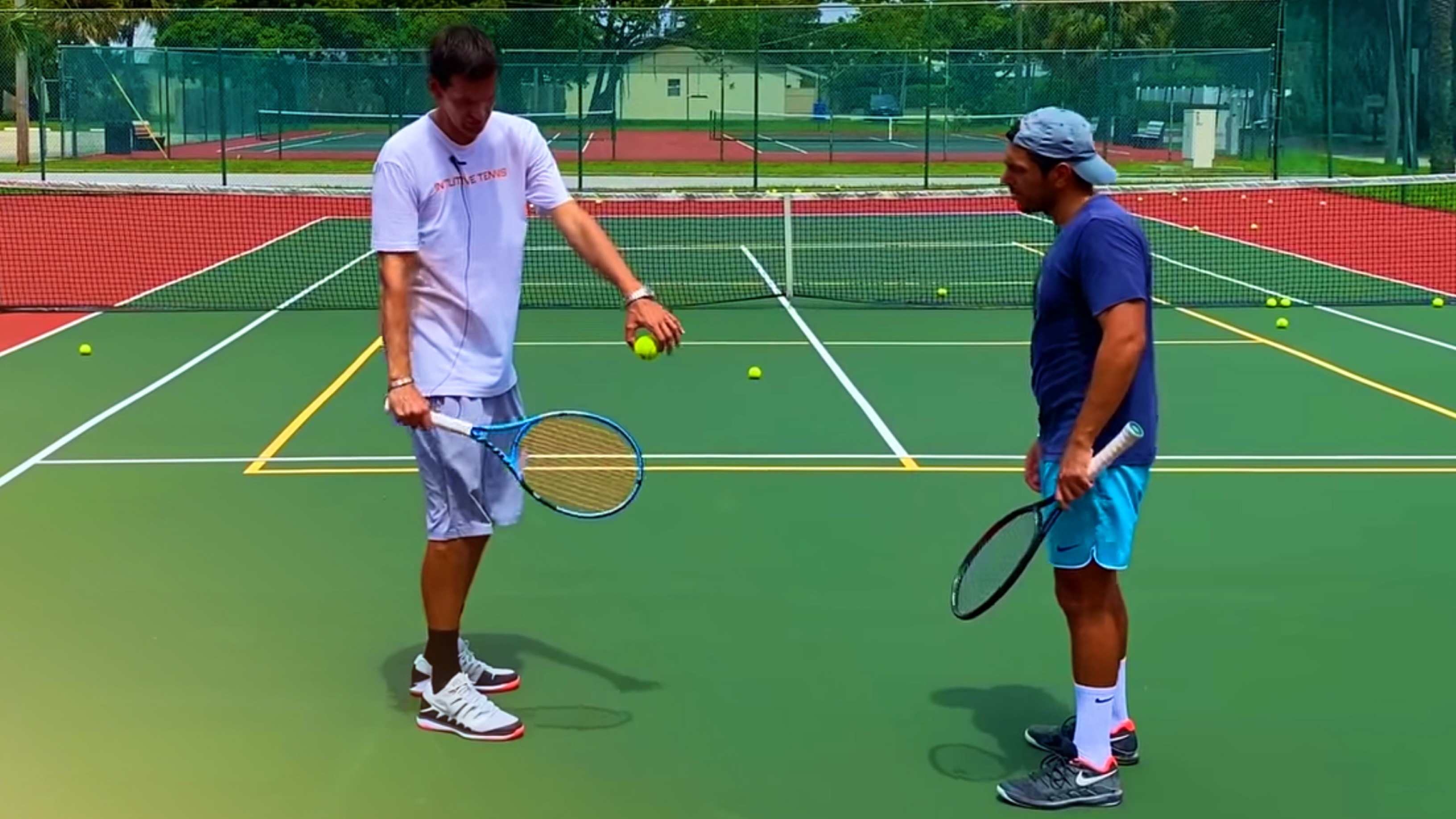 Backhand Slice Lesson with Shamir