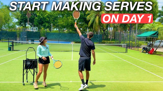 How to Teach the Tennis Serve to Begi...