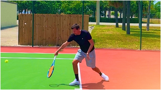 What is the Intuitive Zone on the One-Handed Backhand Slice?