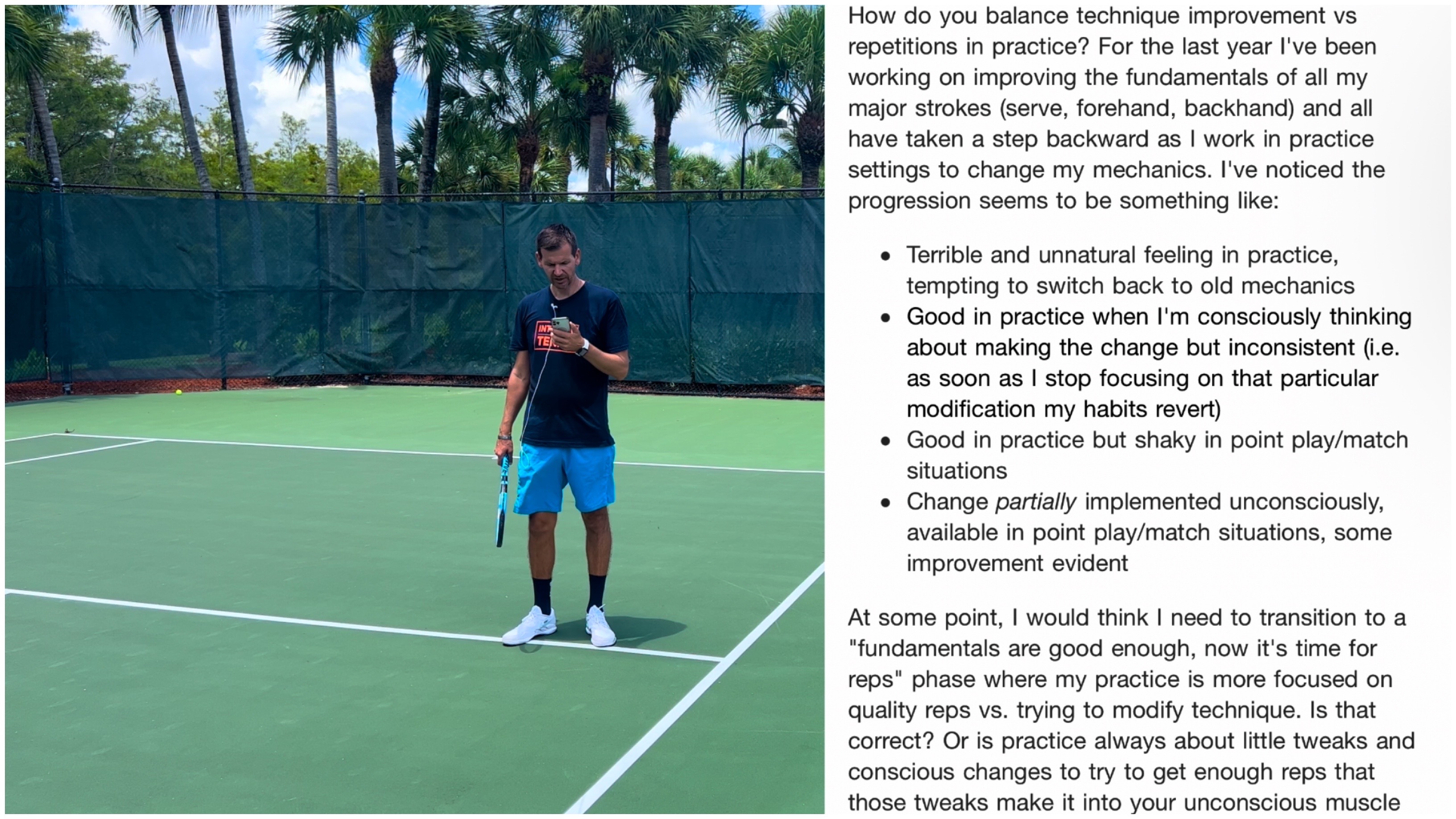 July 2022 Q&A | Improvement vs Reps in Practice | Introducing Racquet Drop