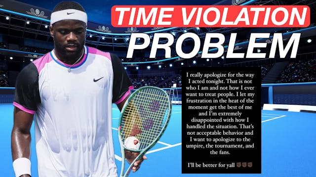 Tiafoe & Tsitsipas Time Violation Dra...