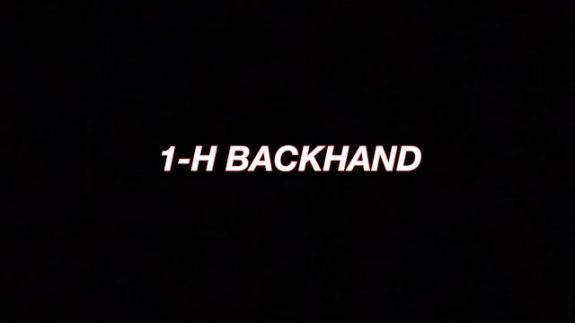 9. One-Handed Backhand Analysis
