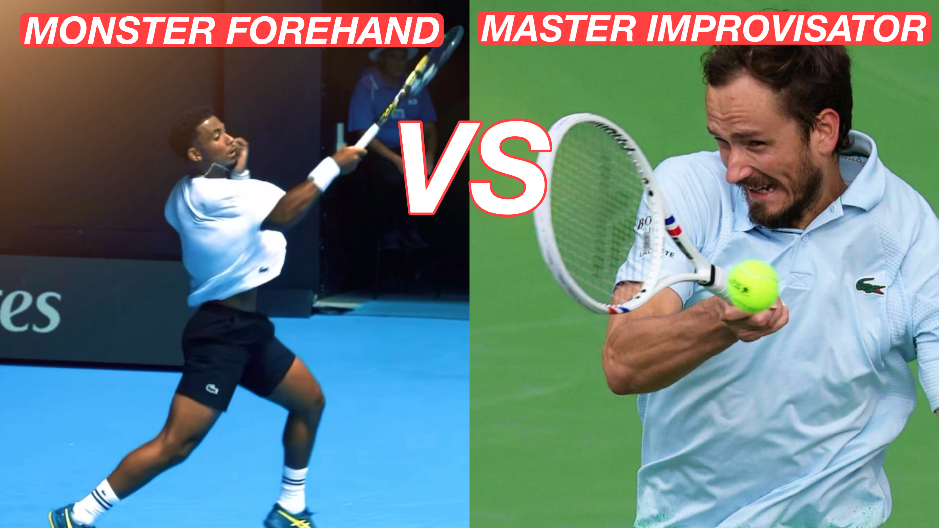 Monster Forehand vs Master Improvisator | Fils vs Medvedev Indian Wells