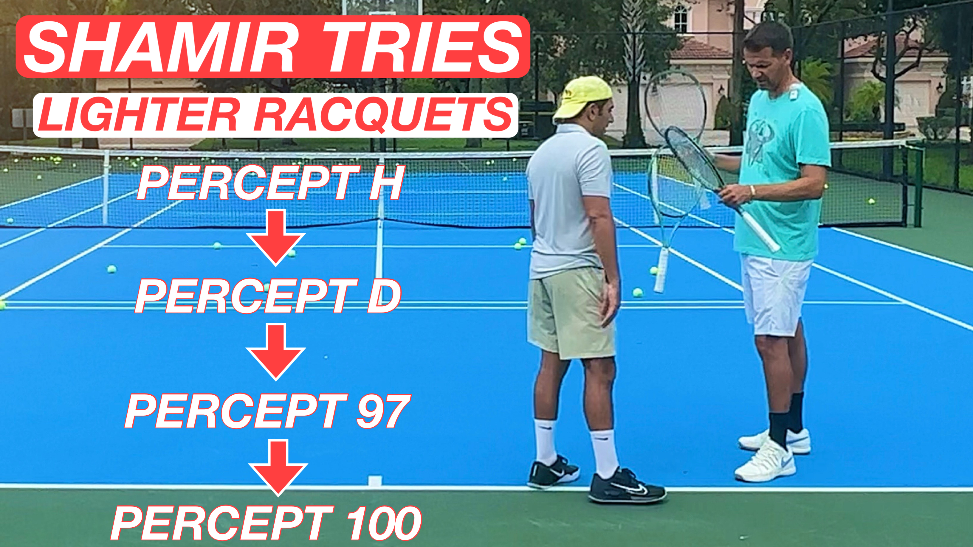 Shamir Tests Lighter Yonex Percept Models (D, 97 & 100)