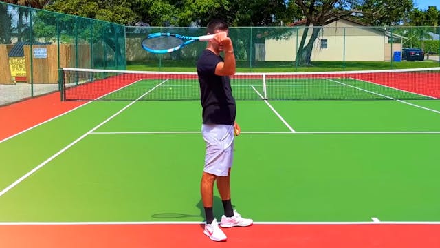 Open Face vs On Edge Racquet Drop
