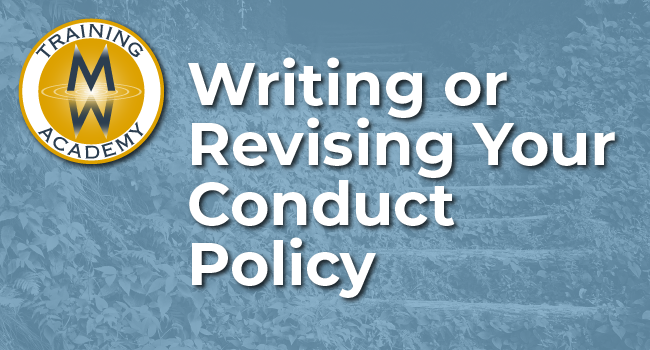 01. Writing Your Conduct Policy