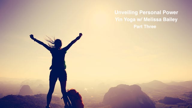 Renewal of Self- Yin Yoga w/ Melissa ...