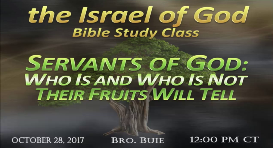 102817 - The Servants of God: Who Is and Who Is Not, Their Fruits Will Tell