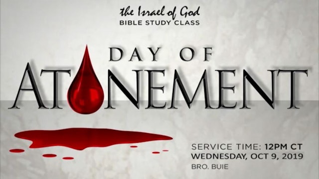 10092019 - Day of Atonement
