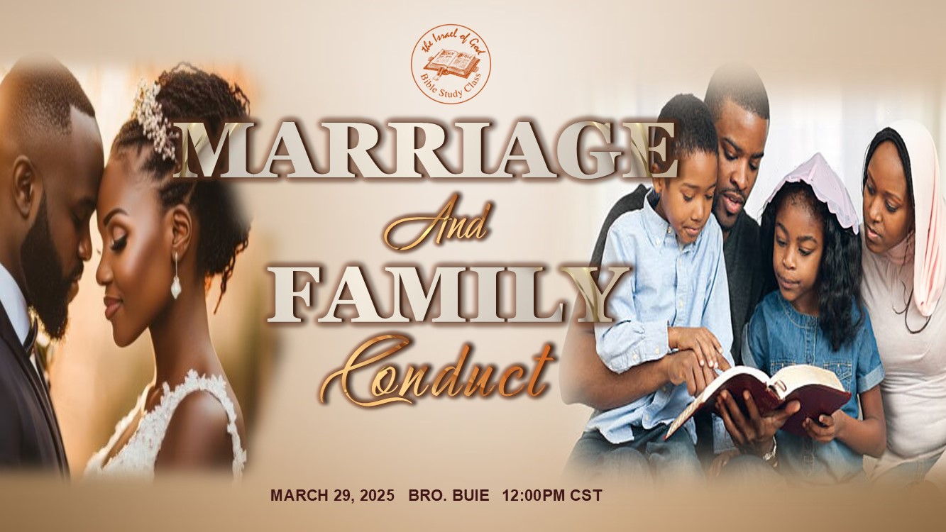 03292025 - Marriage and Family Conduct