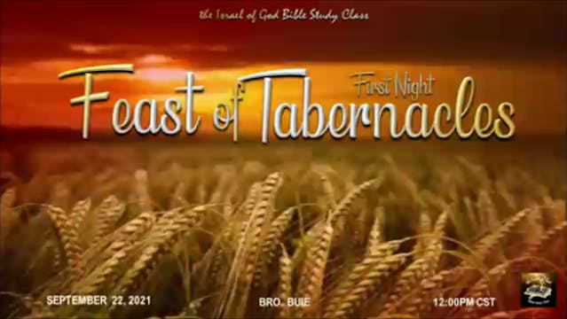 09222021 - Feast of Tabernacles