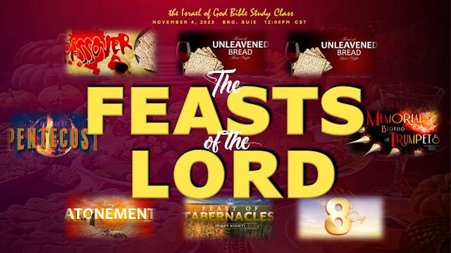 11042023 - IOG - The Feasts of The Lord