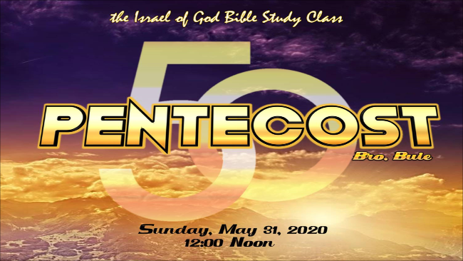 05312020 - DAY OF PENTECOST