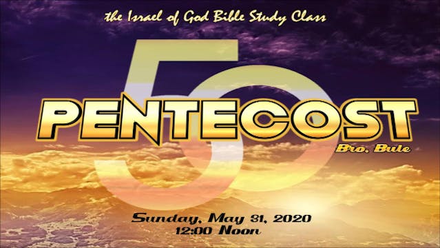 05312020 - DAY OF PENTECOST