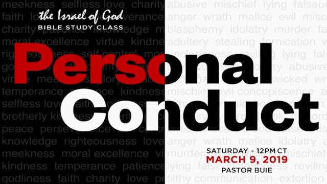 3092019 - Personal Conduct