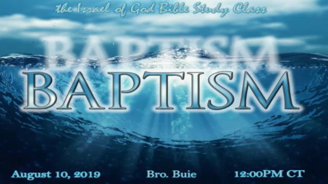 08102019 -  The Baptism