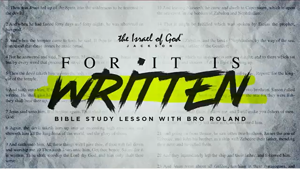 04302022 - IOG JACKSON - FOR IT IS WRITTEN