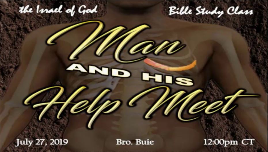 7272019 - "Man & His Help Meet"