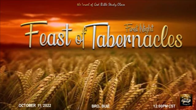 10112022 - The Feast of Tabernacles -...