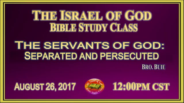 82617 - The Servants of God Separated...