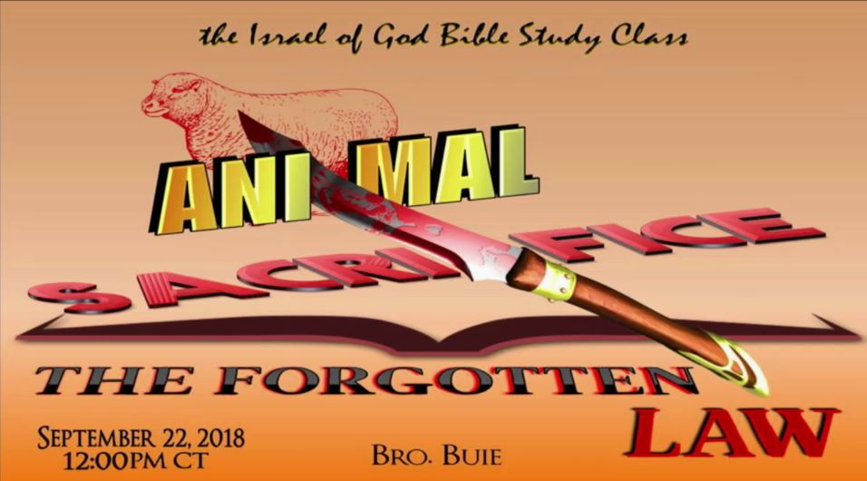 09222018 - Animal Sacrifice: The Forgotten Law