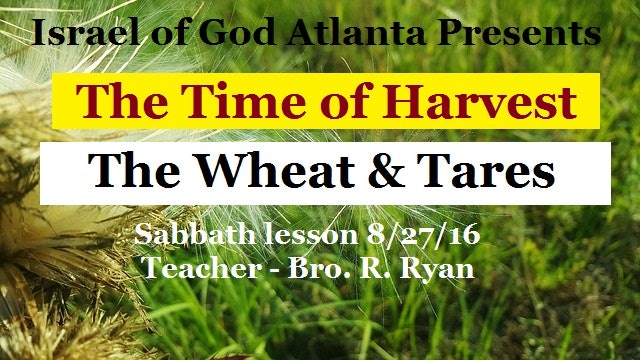 8272016 - IOG Atlanta - The Time of Harvest: The Wheat & Tares