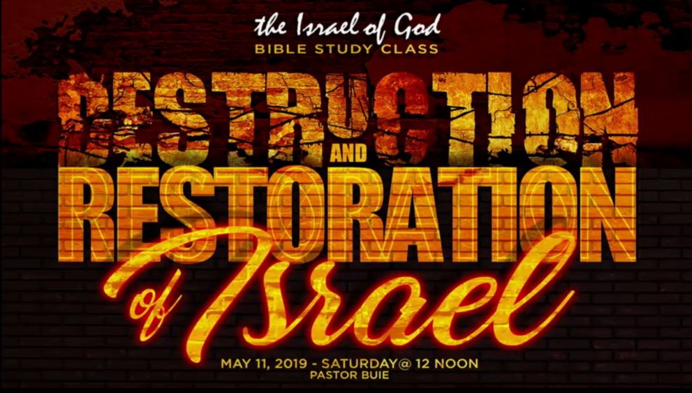 5112019 - The Destruction & Restoration of Israel