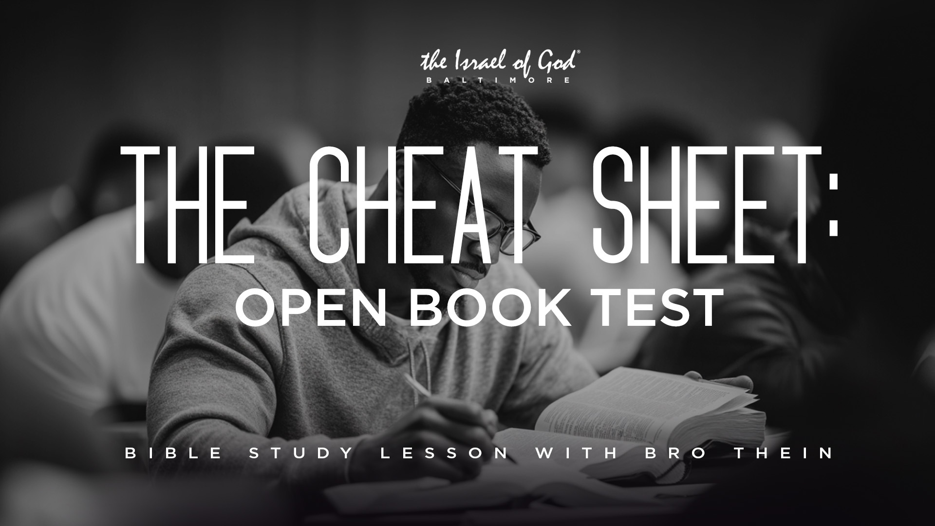 08302025 - IOG Baltimore - The Cheat Sheet: Open Book Test