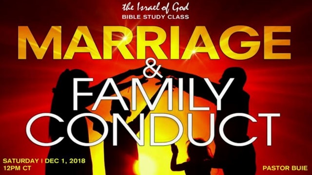 12012018 - Marriage & Family Conduct