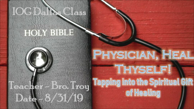 8312019 - IOG Dallas - Physician Heal Thyself
