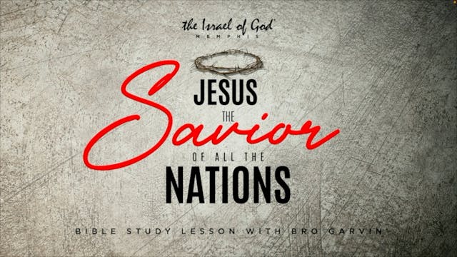 10142023 - IOG Memphis - Jesus: The S...