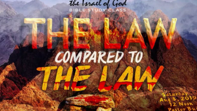 08032019 - The Law Compared To The Law