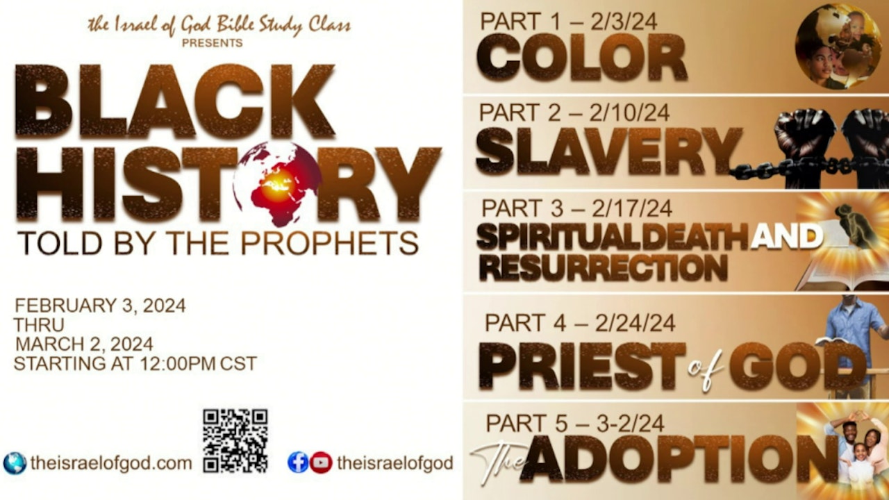 The Israel of God Black History Series