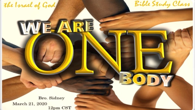 03212020 - We Are One Body