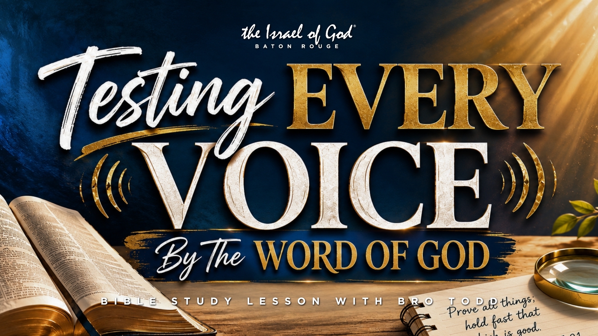 06132026 - IOG Baton Rouge - Testing Every Voice By The Word Of God