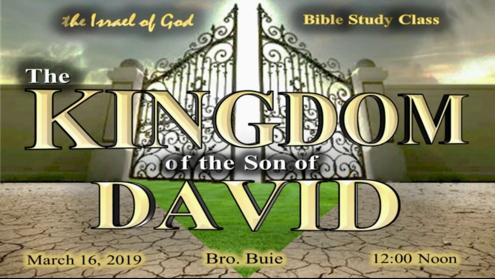 3162019 - The Kingdom of the Son of David