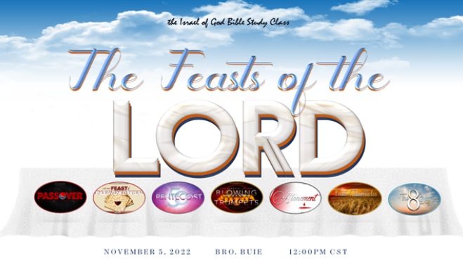 11052022 - The Feasts of the Lord