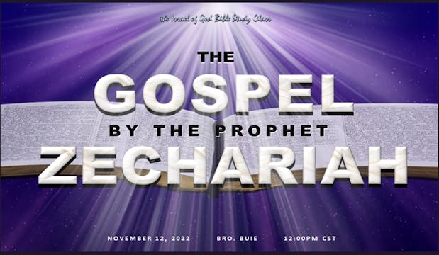 11122022 - The Gospel By The Prophet ...