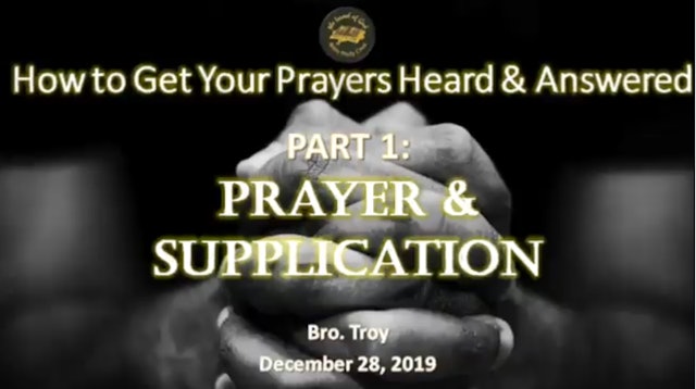 12282019 - IOG Dallas - How To Get Your Prayers Heard & Answered: Part 1 -