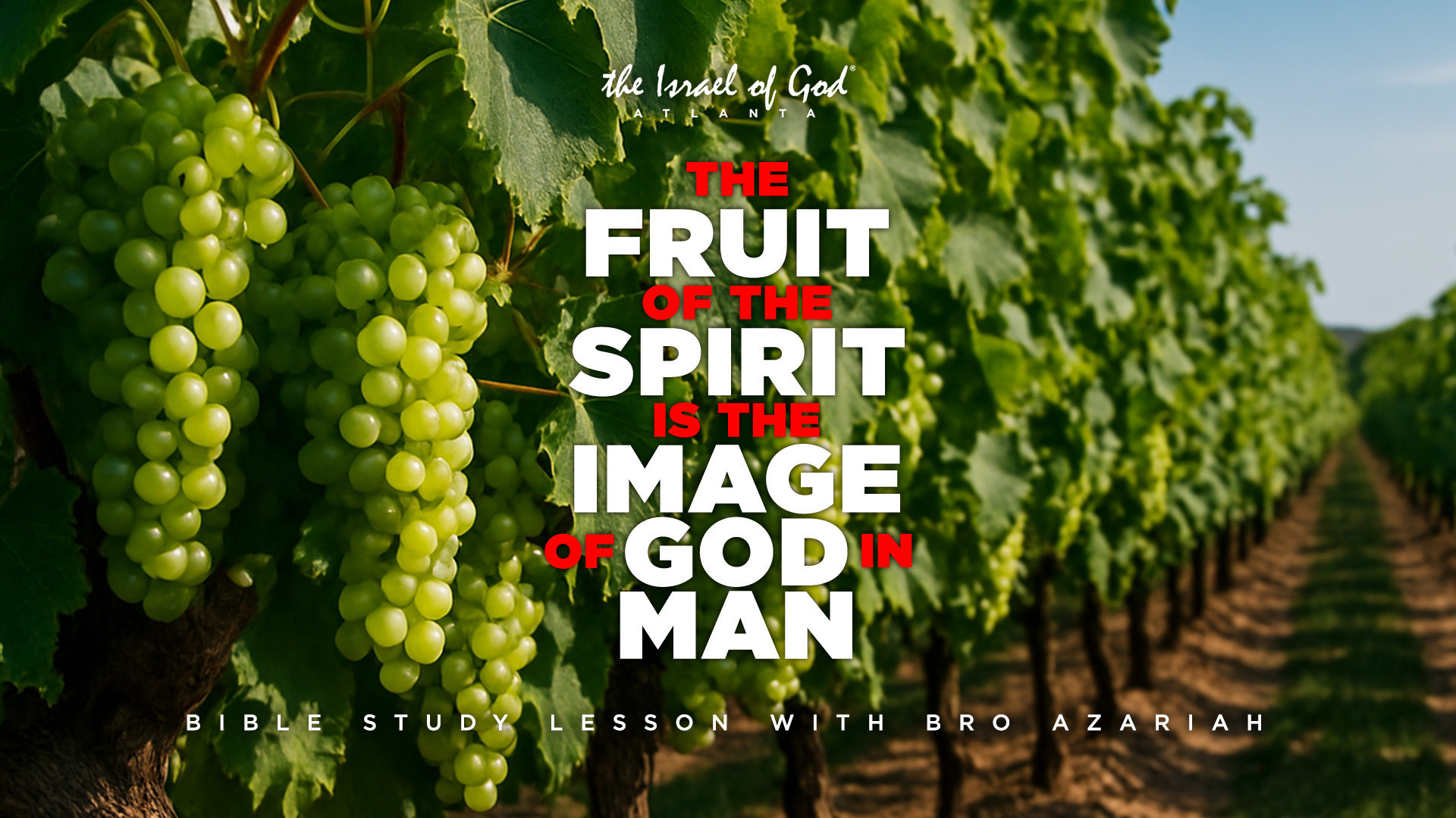06282025 - IOGATL - The Fruit of the Spirit Is the Image of God In Man