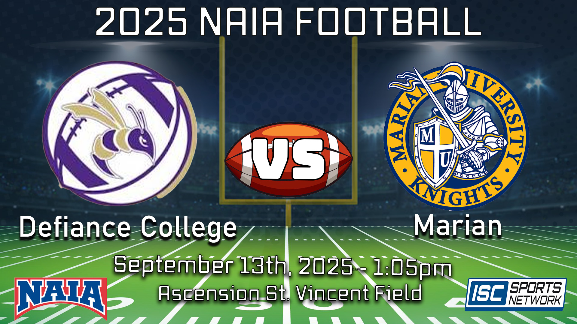 2025 CFB Defiance at Marian - 09/13