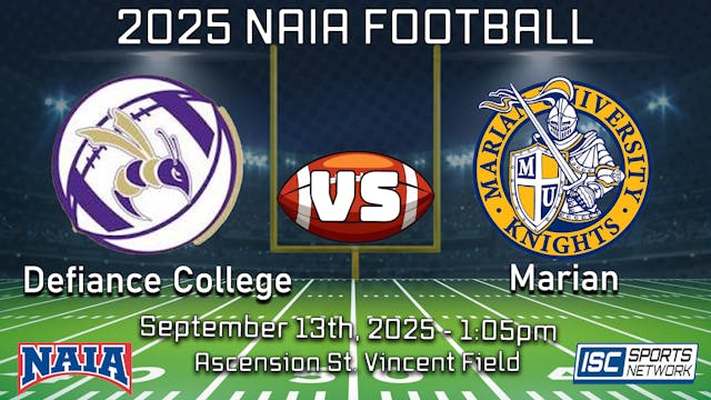 2025 CFB Defiance at Marian - 09/13