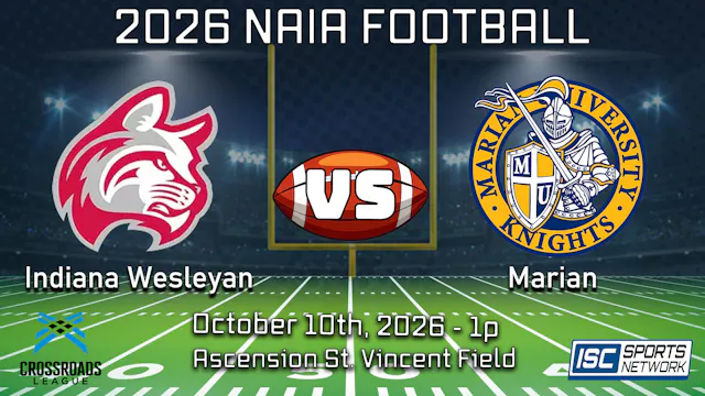 2026 CFB Indiana Wesleyan at Marian