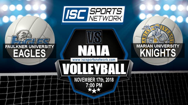 2018 NAIA WVB Faulkner at Marian