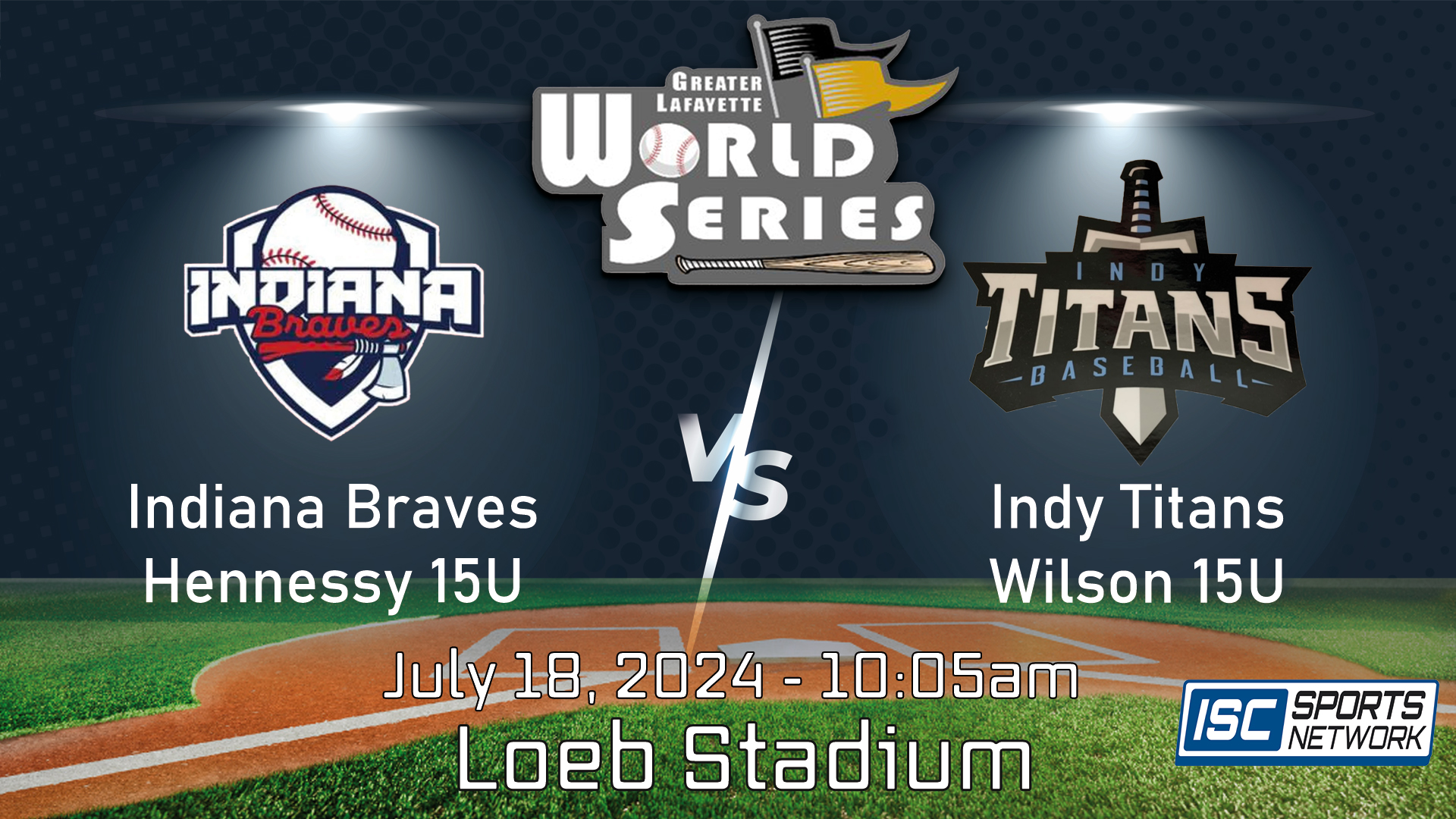 2024 GLWS BSB Indiana Braves Hennessy vs Indy Titans Wilson 15U 7/18