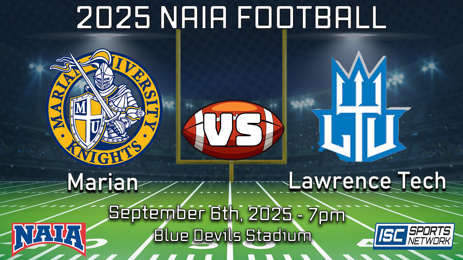 2025 CFB Marian at Lawrence Tech - 09/06