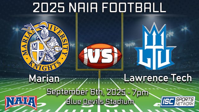 2025 CFB Marian at Lawrence Tech - 09/06