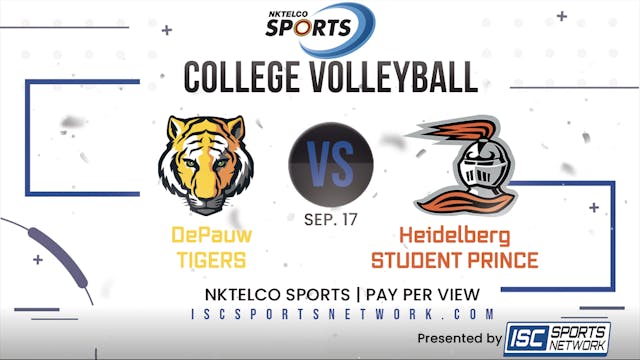 2022 WVB DePauw vs Heidelberg 9/17